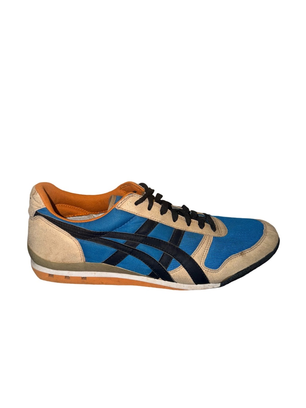 Onitsuka Tiger by Asics Men’s Blue, Tan & Black Low-Profile Sneaker size 12.5